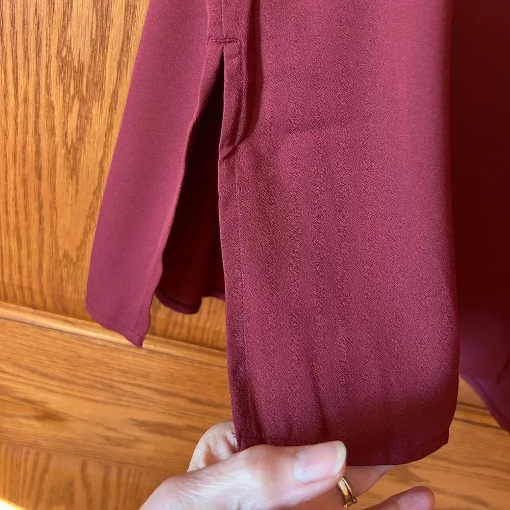 NWOT maroon 14 W tank top Jessica London side slit - Picture 6 of 7